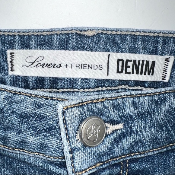 Lovers + Friends Logan High Rise Tapered Jean in Blue Heights Sz 27 - Picture 4 of 14